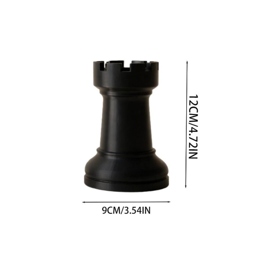 Plastic Chess-Shaped Pen Holder Multi-function Creative Pencil Storage Box Flower Vase Makeup Brush Storage Cup Office