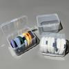 Transparent Square Makeup Storage Box, Swab Ball Holder Storage Box, Jewelry Beads Storage Box