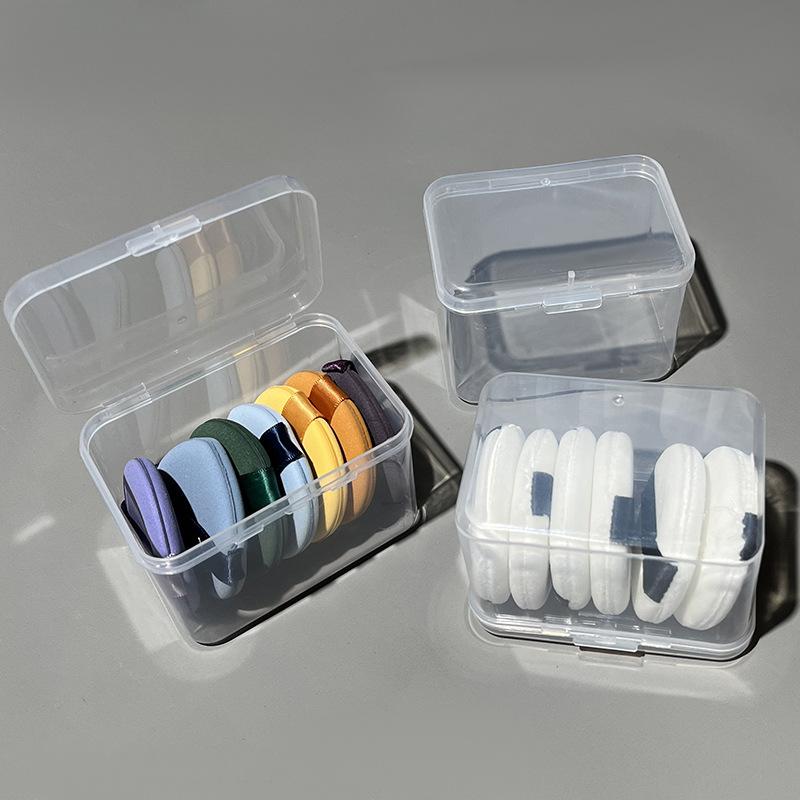 Transparent Square Makeup Storage Box, Swab Ball Holder Storage Box, Jewelry Beads Storage Box