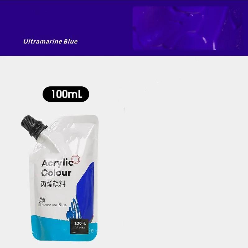 

Самонесущая сумка 100 мл, водонепроницаемые акриловые краски, портативная маленькая упаковка, сумка для дополнений к краскам, студийные принадлежности для занятий искусством