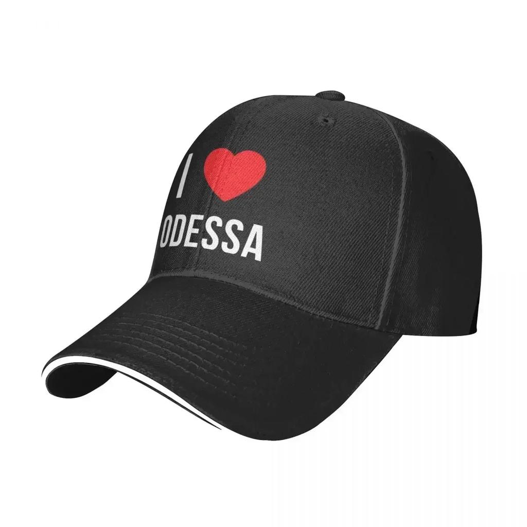 I Love Odessa Baseball Caps Hip Hop Peace Freedom Sandwich Hat Unisex Style Adjustable Headwear Outdoor