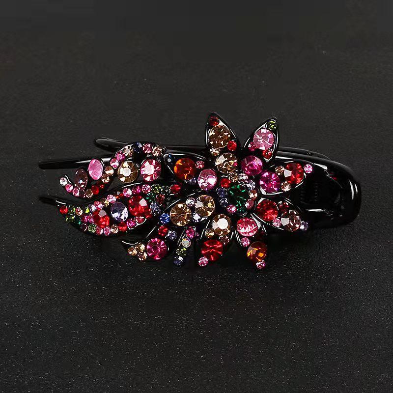 Koreanische Strass-Entenschnabel-Haarspange für Frauen