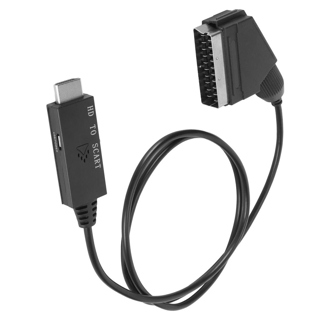 HD Multimedia Interface to Scart Cable Support PAL NTSC HD to Scart Converter Adapter Cable for TV VHS VCR DVD