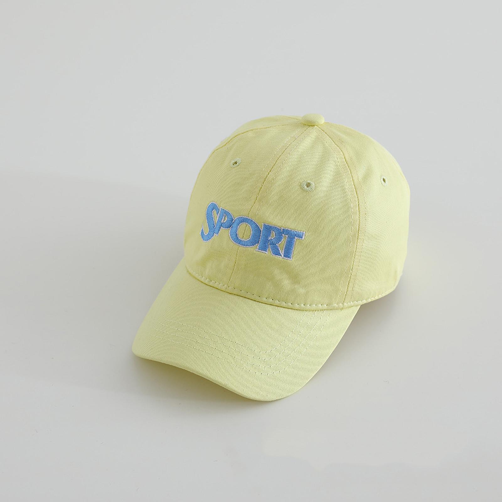 

Washed Baseball Cap Fashion Sun Hat Peaked Cap One Size жовтий