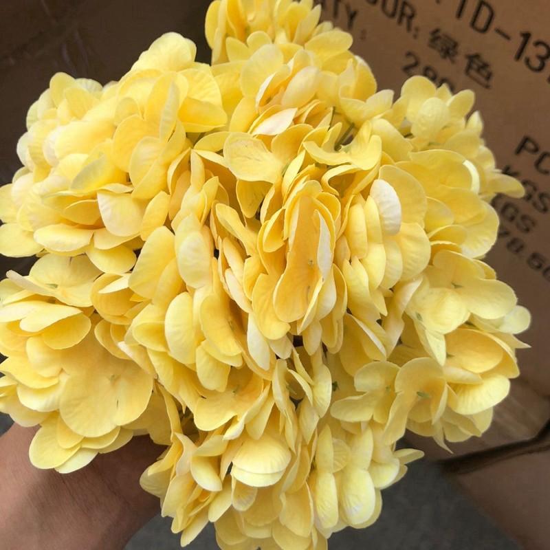 Moisturizing Large Hydrangea Hotel Decoration Flower Arrangement Wedding Arrangement Fake Flower Wholesale Film Hydrangea