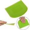2 Piece Dough Scraper Bowl Scraper Bread Cream Cake Pizza Cutter Bench Scraper, Food Safety Flexible Plastic Multi-function Kitchen Tool