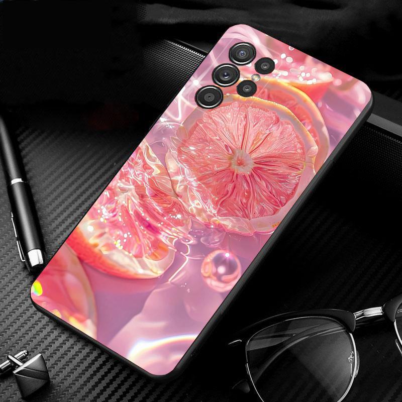 Phone Case For Samsung Galaxy S25 S24 S23 S22 S21 Ultra S24 S23 S22 S21 S25 Plus S24 S25 FE Lemon Strawberry Watermelon