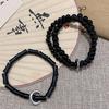 Elegant Beaded Black Bracelet Stone Chain Bracelet Elegant Beaded Bracelets for Women with National Style Ancient Charm