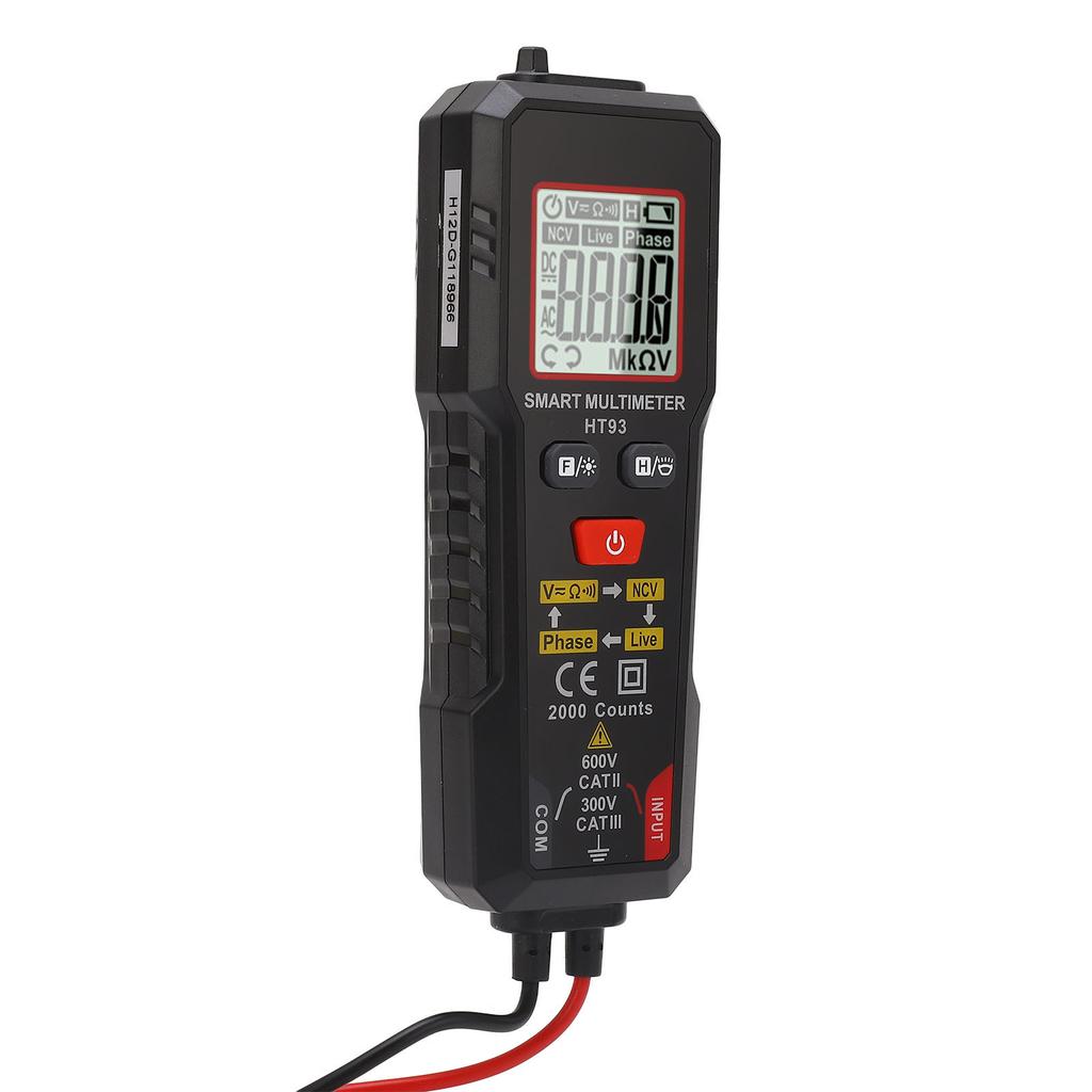 Digital Multimeter Voltage Tester 4000 Counts High Accuracy Phase Sequence Live Wire Automatic
