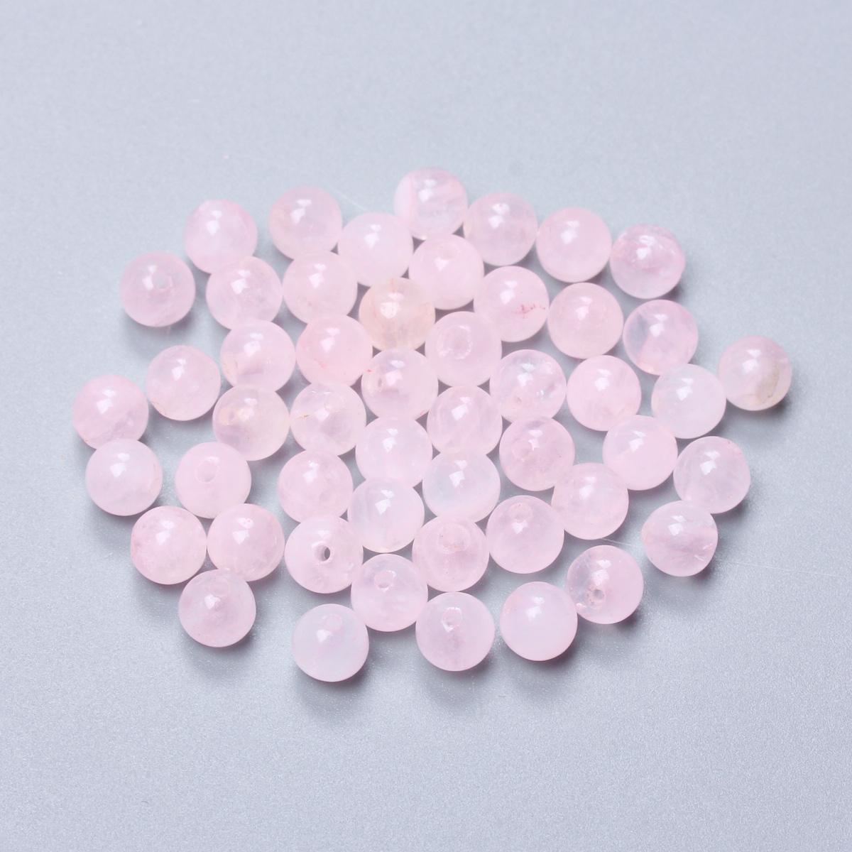 

20-60 шт. 4/6/8/10/12 мм розовый натуральный камень случайного цвета круглые свободные бусины для изготовления ювелирных изделий DIY ожерелье брелок материал ручной работы ювелирный аксессуар 6mm 50pcs розовый