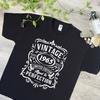 1965 Birthday T Shirt - Funny Vintage Bday Style Top - Birth Date Year - Cool Gift Tee Ideas for Grandad, Dad, Mum, Father's Day, 691