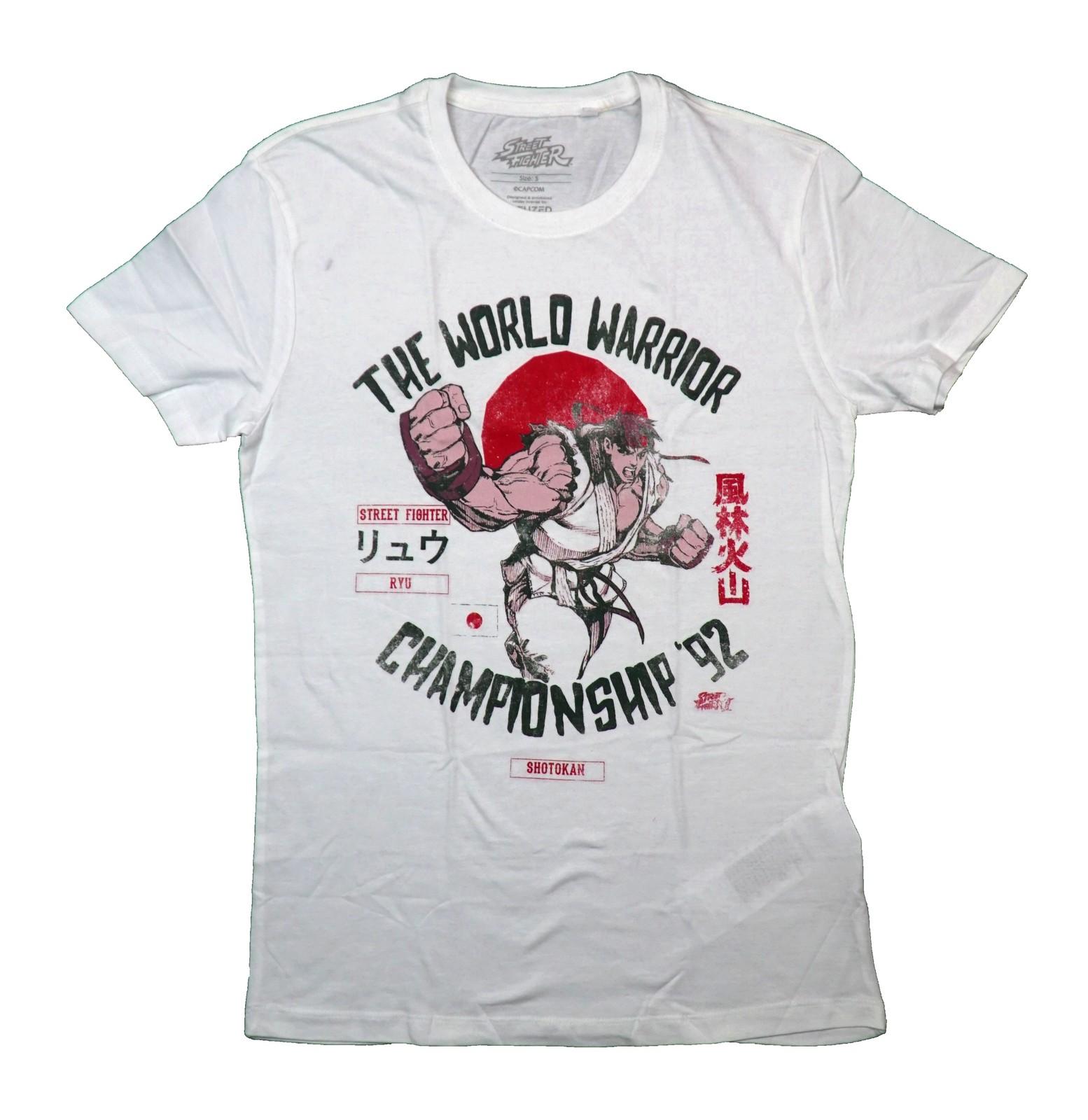 Street Fighter New Adult T-Shirt - World Warrior Championship 92 Ryu S