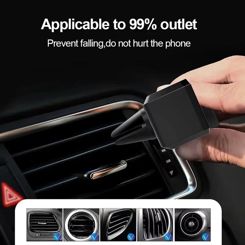 Multi-functional Snap-on Mobile Phone Holder for Car Navigation Mobile Phone Holder Without Blocking The Air Vent CarAccessories