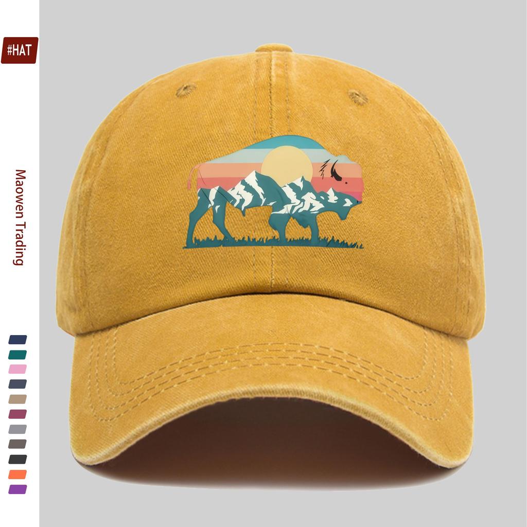 pc Fashionable Street Casual Sports Printed Baseball Cap Travel Leisure Design Sun Hat Comfortable Lightweight Trucker Decor
