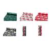 Christmas Wrapping Paper Roll 17 Inch x 120 Inch Snowflake Bow Jumbo Roll Vintage Holiday Gift Wrap for Christmas Parties Supplies