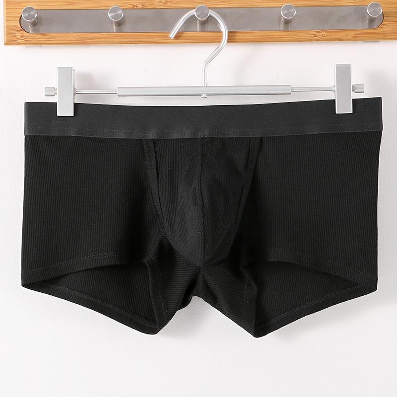Men'S Underwear With Dual Pouch Fly Boxer Briefs U Convex Youth Underpant Athletic Sports Support Panties Physiology Trunk
