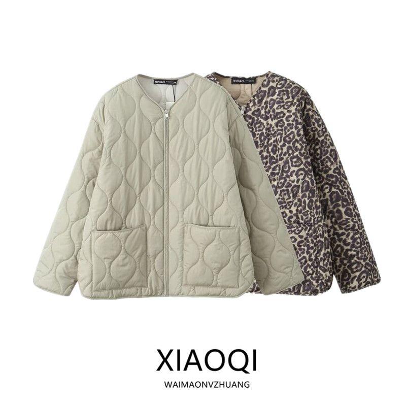 Western Style 2024 Autumn New Women Clothes All-Match Warm Long Sleeve Zip-up Casual Jacket 1255793