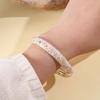 Enamel Floral Vintage Cloisonne Bangle Traditional Women's Hand Bracelet Flower Leaf Bangle  Girls