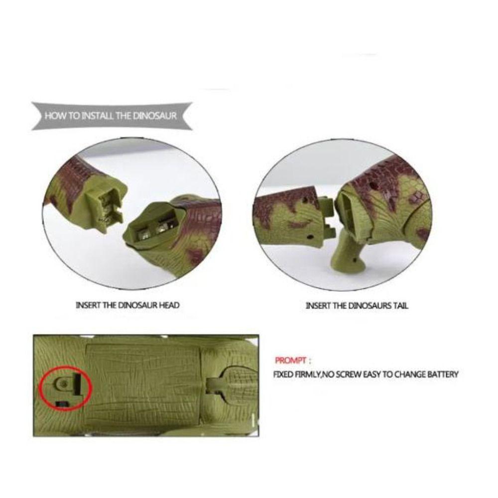 Simulation Electric Dinosaur Toys Projection Crawling Long-necked Toys  Birthday Gift