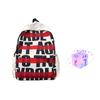 MARKANGARO Nylon Backpack Regular Unisex White/Pink/Purple/Black MK-DWBA1592