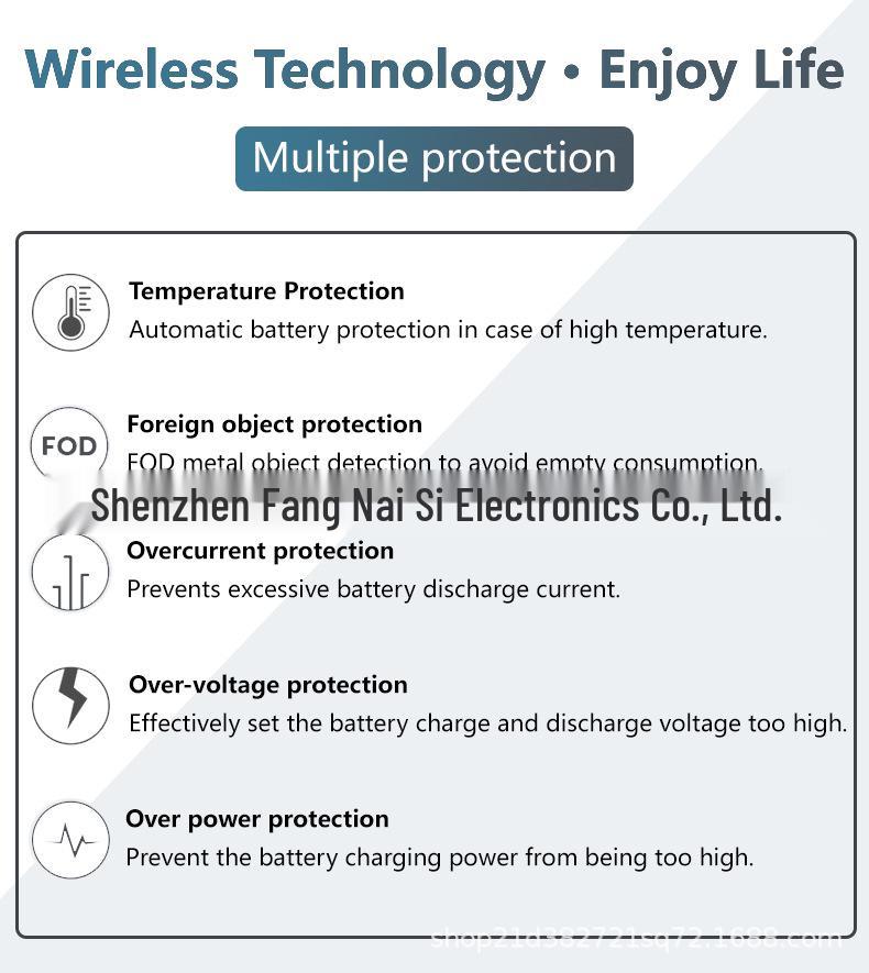15W Fast Wireless Charger - Round Disc Q18 