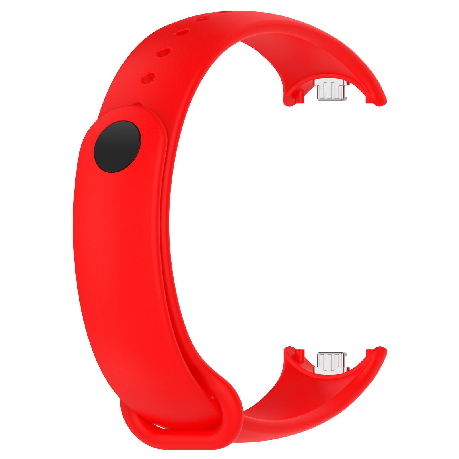 

Силиконовый ремешок для Xiaomi Mi Band 9 8 Ремешок NFC Sport Rubber Bracelet Wristband pulseira correa Xiaomi Smart Band 8 Аксессуары for miband 8 9 красный