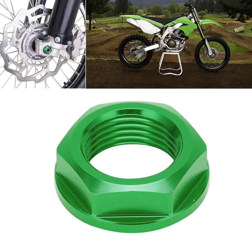Motorcycle Front Wheel Axle Nut M18x1.5 Aluminum Replacement for KLX450R 0819