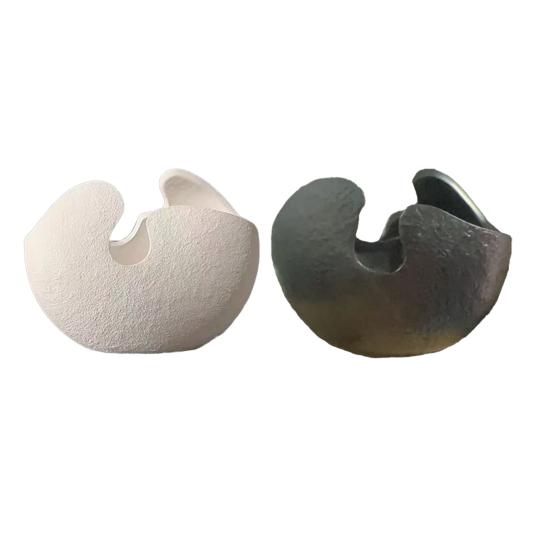Decorative Vase, Nordic Style Resin Flower Pot, Irregular Shape Botanical Plant Pot for Indoor Home Courtyard Balcony Garden Windowsill