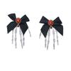 Rhinestone Ghost Claw Hair Clip Gothic Halloween Headwear Retro Skeleton Hand Hairpin  Women