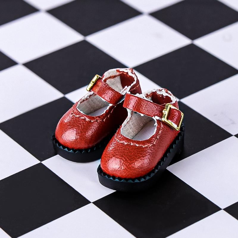 2Pcs 1:12 OB11 Uniform Shoes Doll Classic Shoes Suit For Ob11 1/12 Bjd Detachable Doll Gsc DOD, YMY Doll Accessories