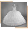 Petticoat Extended Super Puffy Plus Size Bridal Gown with Adjustable Six-Bone Crinoline and 6-Gauge Hoop
