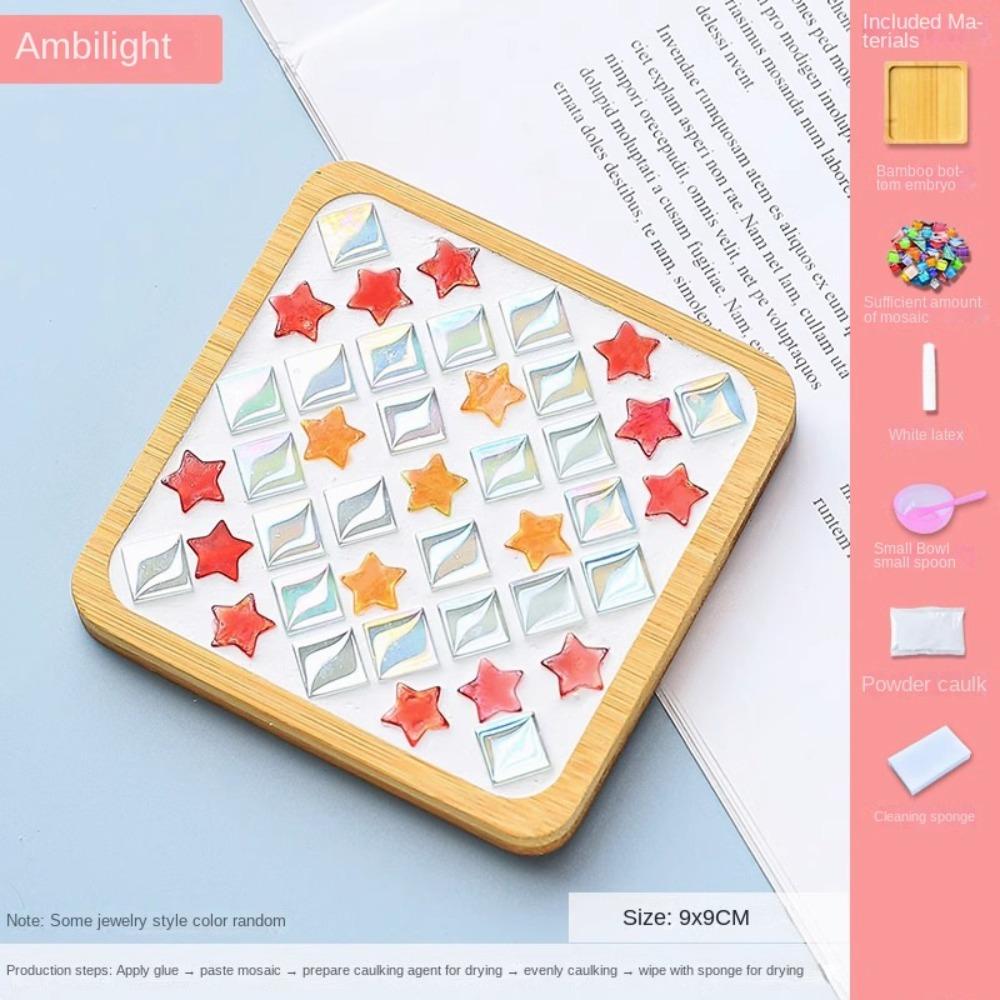 

Подставка под стакан своими руками из мозаики, набор материалов для интеллектуального развития, самодельные подставки под стаканы, детские подарки style M