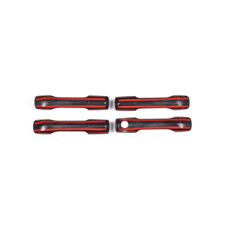 4PCS For Toyota Tundra   2024 2025 Car Door Handle Cover Exterior Moulding Trim Overlay Stciker Protector Accessories