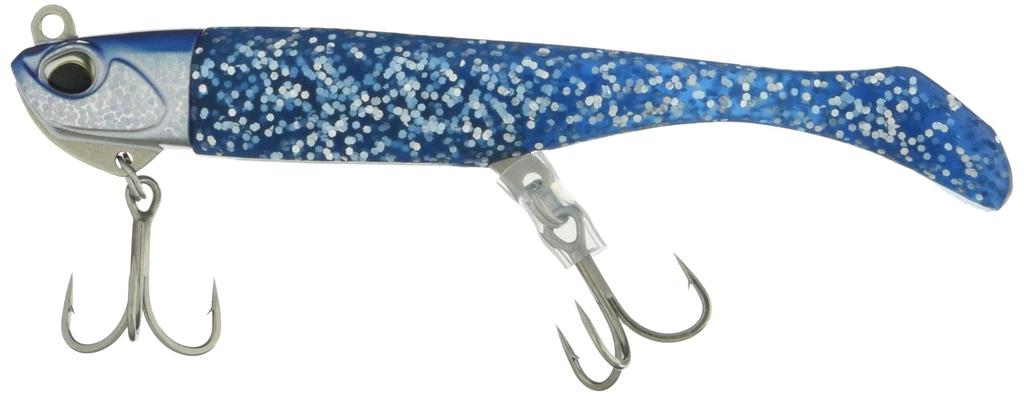 DUO Beach Walker Howl Blue Blue AOA0020 Lure Worm, 14g, Back/Clear S,