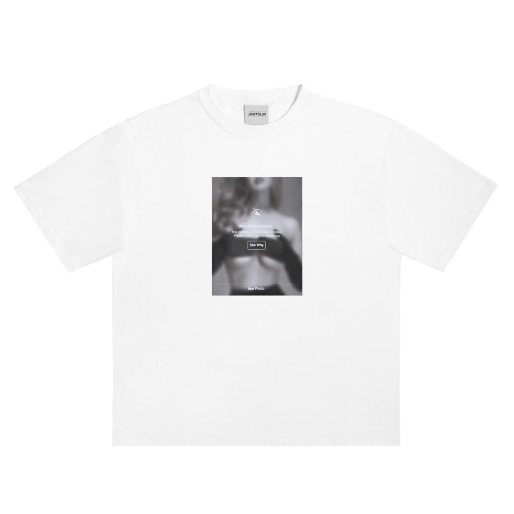 2025 New Essential Cotton Unisex T-Shirt Fashion Printing Soft Breathable Crew Neck Fashion Men's and Women's T-Shirts One Piece