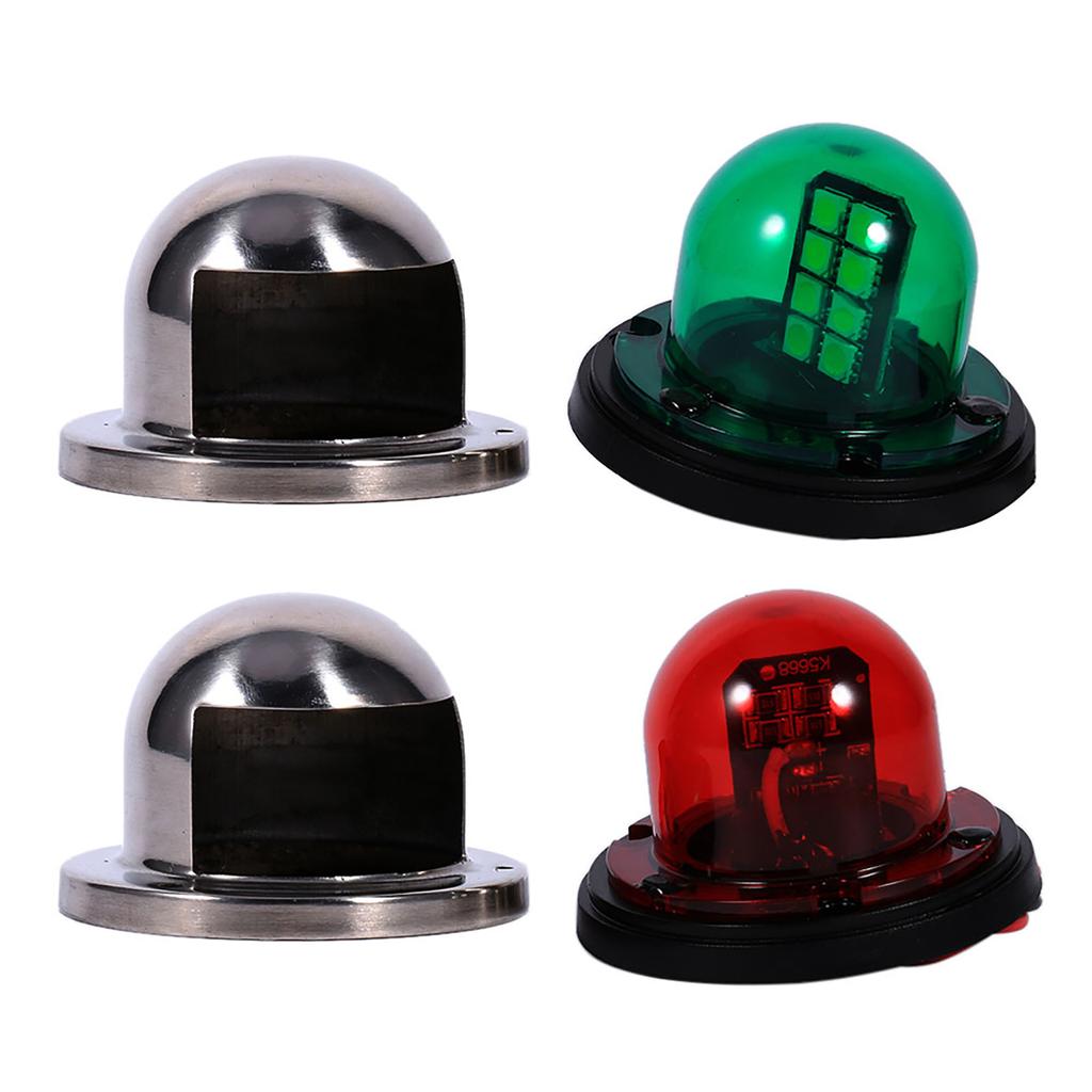 Edelstahl 12V LED Marine Boot Yacht Rot Grün Bogen Navigation Licht