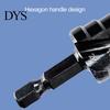 Twist Drills 3Pcs Drill Bits High-Hardness Sharp Spiral Hexagonal Handle Pagoda Combined Set for Workshop Step