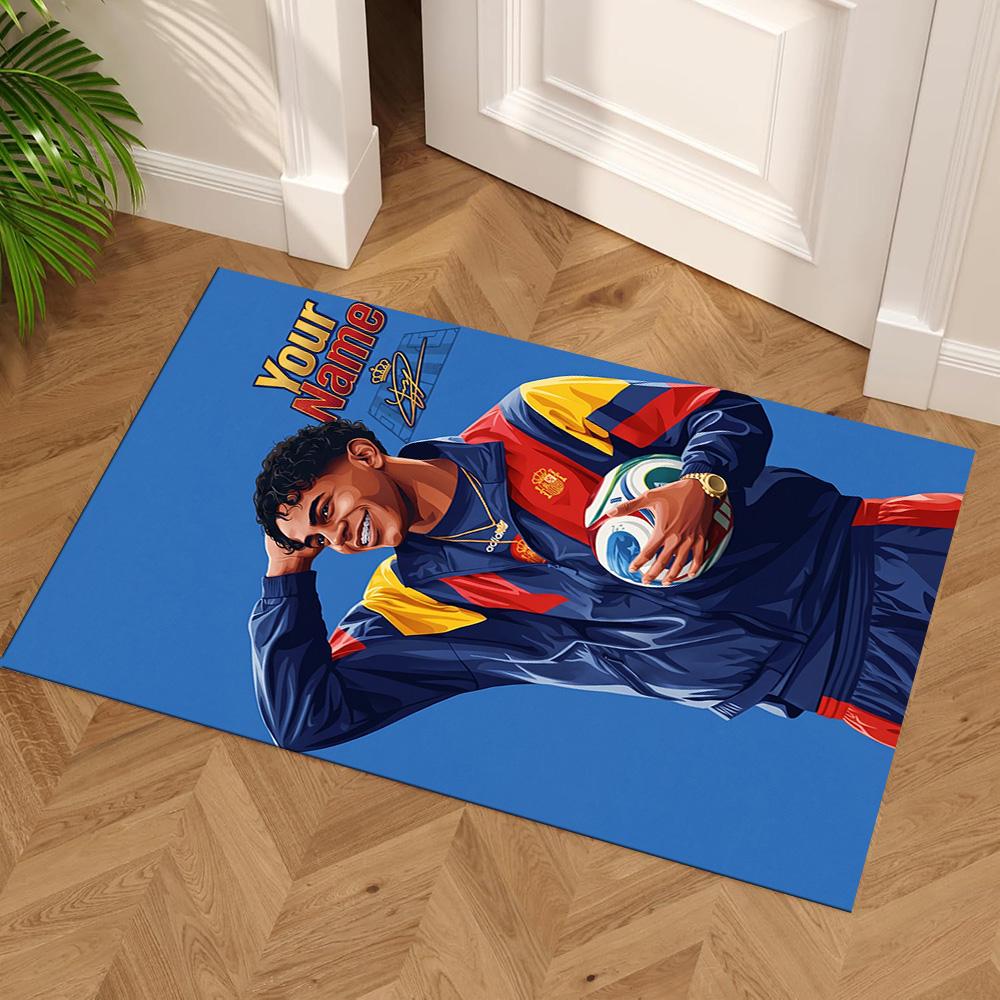 Yamal Customize Your Name Floor Rug Office Rug Suitable for Hallway Bedrooms Decorate room Outdoor Anti-slip Rug Office home decor