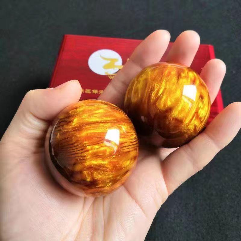 Gold Silk Sea Willow Hand Massage Fitness Ball