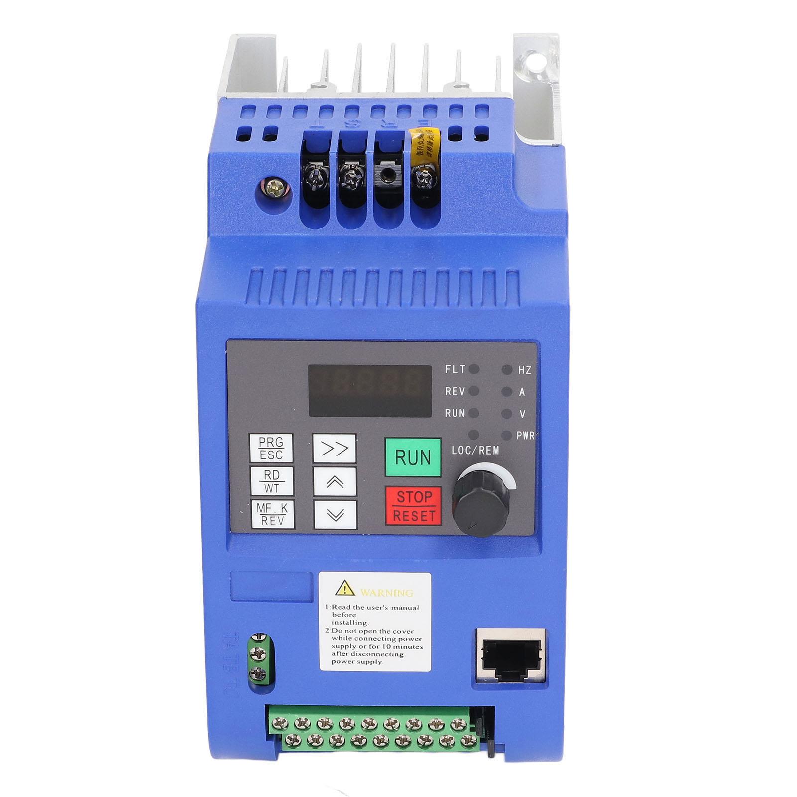 

NFLIXIN Перетворювач частотного перетворювача 1-фазний 220 В змінного струму, вхід 3-фазний 0Вихідна потужність 220 В змінного струму 2,2 кВт