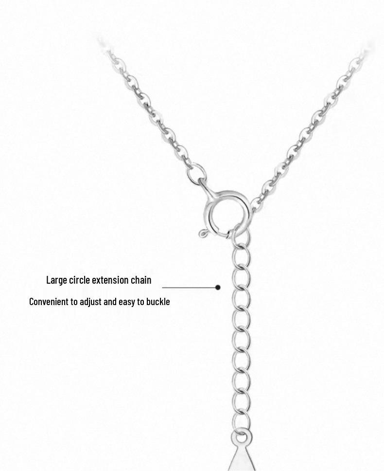 Nickel Silver Plated Gold 'Because of You' Necklace - Shiny Musical Note Pendant, Luxurious Niche Design, 2026 Style