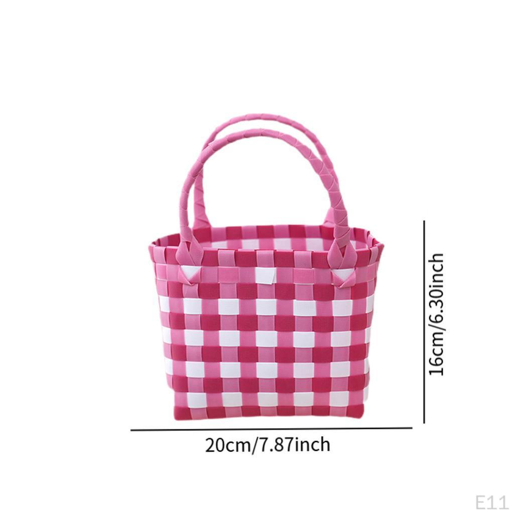 Breathable Woven Summer Handbag, Ideal for Beach, Picnics, Shopping, Vacation Or Travel