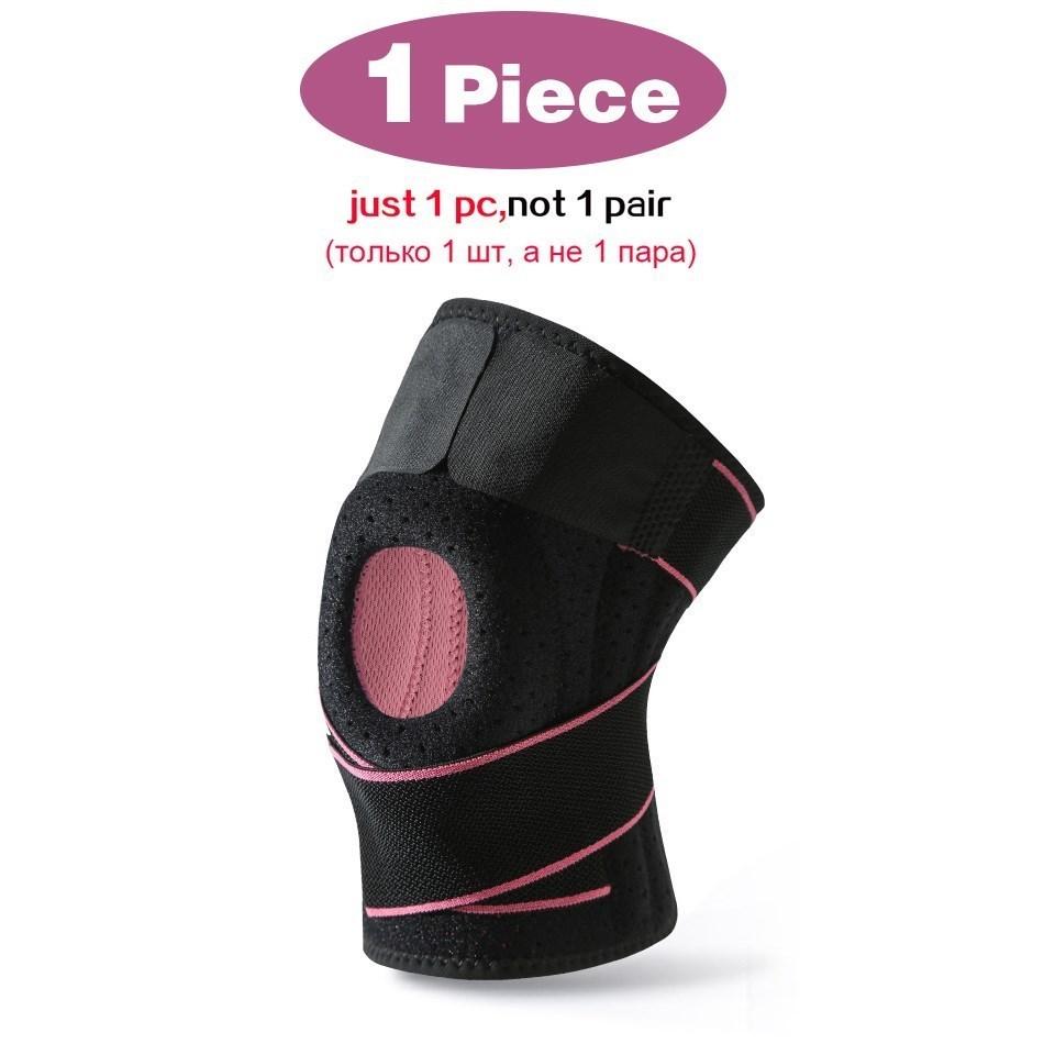 1 PC Kneepad Men Pressurized Sports Elastic Knee Pads Support Gym Fitness Gear Basketball Volleyball Brace Protector