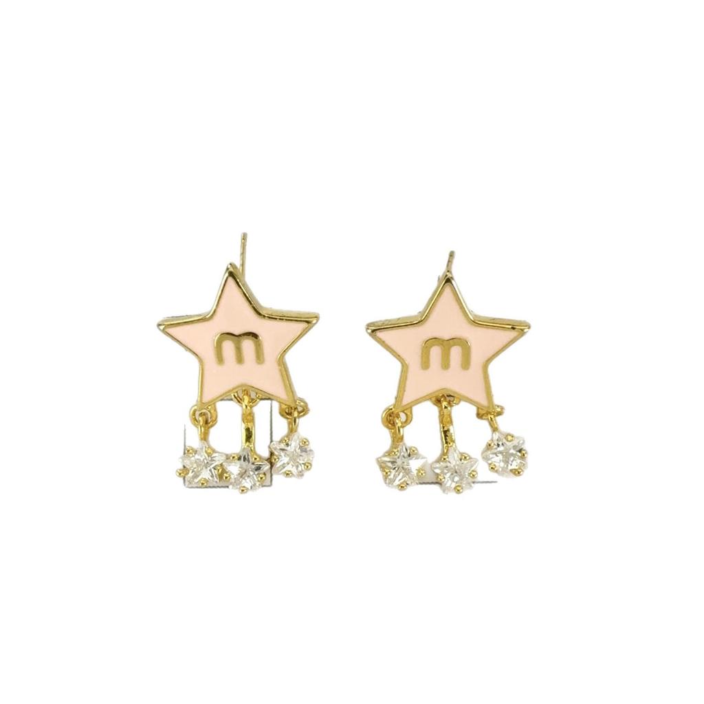 Elegant Star-Shaped Zircon Pendant Stud Earrings for Women