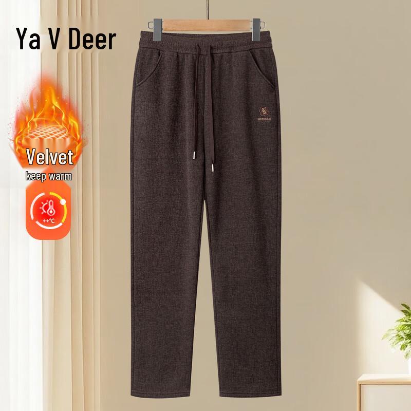 

Yalu Mid-aged & Elderly Plush Lined High Waist Pants 5XL