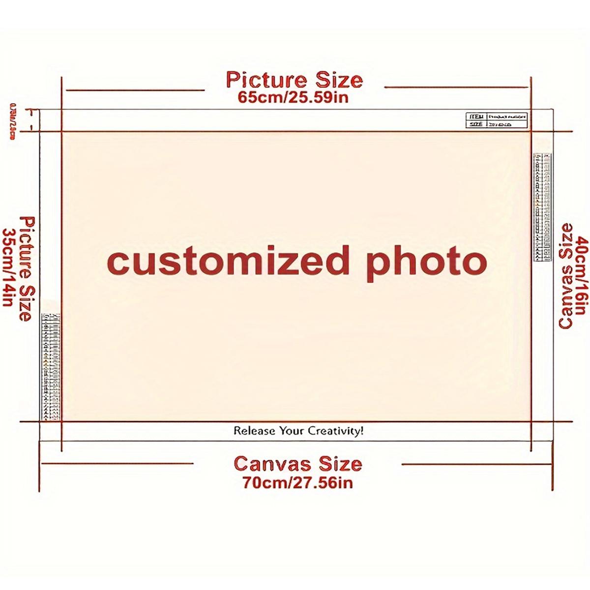 

5D DIY фото на заказ алмазная живопись настенное искусство полные круглые бриллианты вышивка домашний декор семейное фото и портретное фото 40x70cm