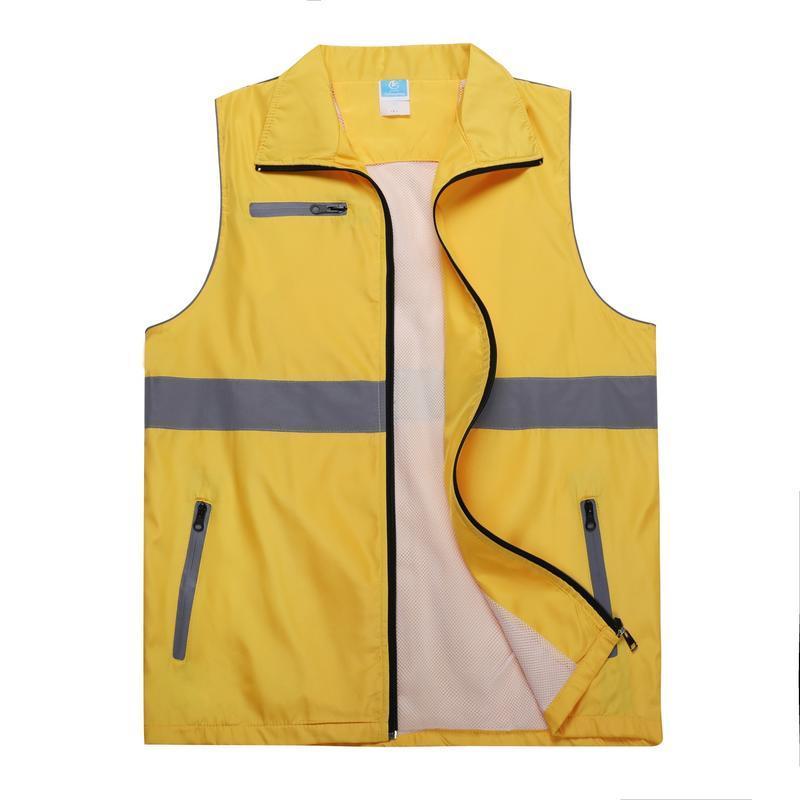 Sommer Reflektierende Sportbekleidung Männer Arbeits Motorrad Kleidung Overalls Männliche Ärmellose Mesh Angeln Outdoor Outdoor Fotografie Jacke Weste Für Männer