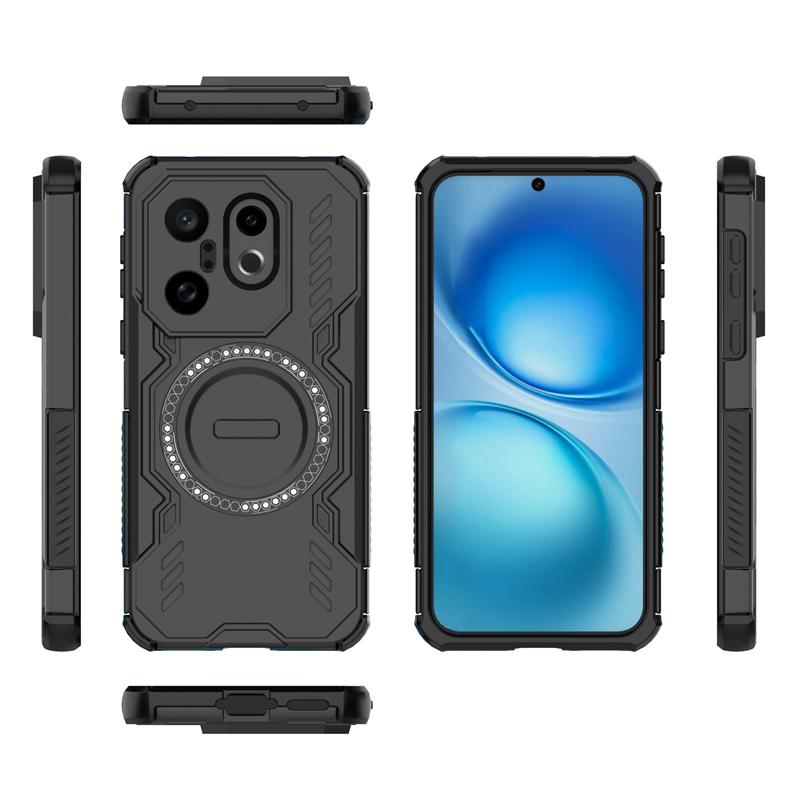 Shockproof Armor Case For Vivo X200 FE Magnetic Adsorption Wireless Charge Cover For Vivo X200 FE Case For Vivo X200 FE Case