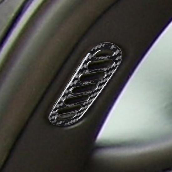 2x Carbon Fiber Car Door Pillar Air Vent Sticker For Chevrolet Corvette C5 98-04