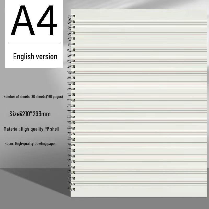 Thick A5/B5 Grid Notebook for Junior & Senior High: Large, Durable, Simple Design
